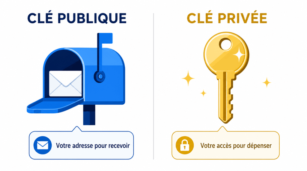 Différence clef publique clef privée