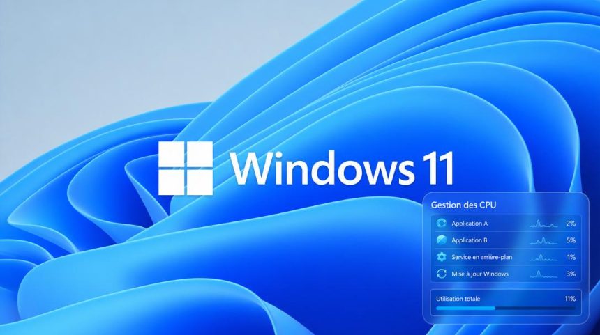 windows 11 gestion cpu
