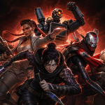 Key art concept Apex Legends, équipe de légendes en action