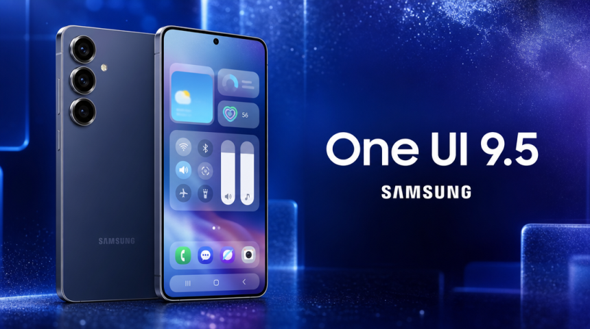 One UI 9.5, interface glass sur Galaxy S26 Samsung - captures d'écran fuitées