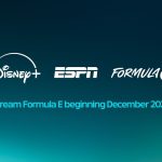 Disney+ devient la maison mondiale de diffusion de la Formule E dès décembre 2026 (visuel officiel avec les logos Disney+, ESPN et Formule E)