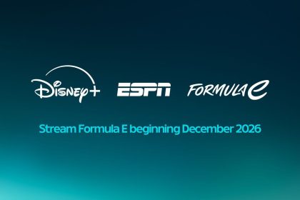Disney+ devient la maison mondiale de diffusion de la Formule E dès décembre 2026 (visuel officiel avec les logos Disney+, ESPN et Formule E)