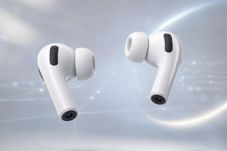 AirPods à caméra, rendu concept