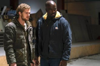 Luke Cage (Mike Colter) et Iron Fist (Finn Jones), photo officielle Marvel