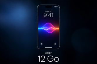 iPhone avec le nouveau Siri d'iOS 27, exigence de 12 Go de RAM