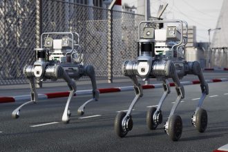 Robot humanoïde Unitree H1, image officielle du fabricant, illustrant l'introduction en Bourse d'Unitree sur le STAR Market de Shanghai