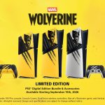 Key art officiel de la PS5 Digital Edition édition limitée Marvel's Wolverine Battle Yellow