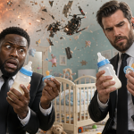 Concept art de la comédie d'espions Netflix avec Kevin Hart et Henry Cavill