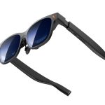 Viture Pro 2, lunettes réalité augmentée noires sur fond blanc, vue officielle du produit