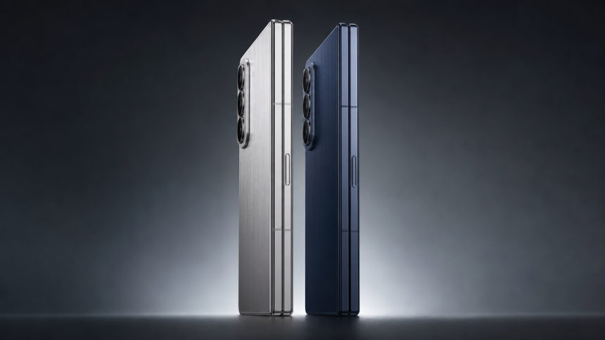 iPhone 18 Ultra, rendu concept des deux coloris silver et dark blue
