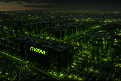 Usine d'IA Nvidia au gigawatt, rendu concept, financement 500 milliards de dollars et alliance avec L&T en Inde