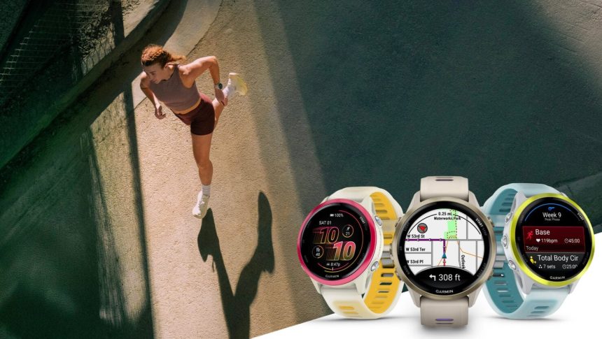 Photo officielle des montres Garmin Forerunner 570 et 970