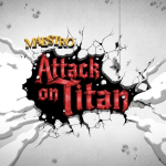 Key art officiel du DLC Attack on Titan pour Maestro VR, crossover entre le jeu de rythme et l'anime