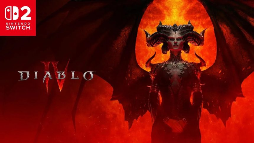 Key art officiel de Diablo IV en préparation sur Nintendo Switch 2