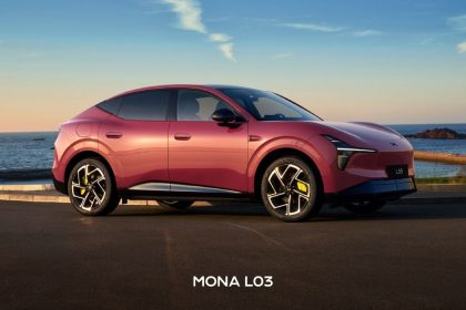 XPeng Mona L03, SUV électrique de la gamme MONA, rendu officiel au bord de la mer