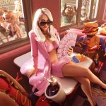 Skin Addison Rae Icon Series dans Fortnite, artwork officiel Epic Games