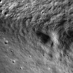 Visuel NASA ShadowCam de la région du pôle sud lunaire, cratères en ombre permanente