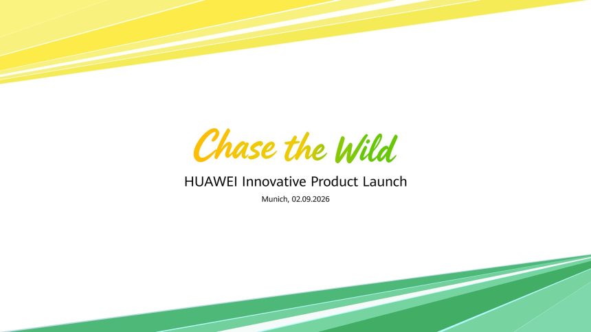Teaser officiel Huawei « Chase the Wild » pour le lancement produits du 2 septembre 2026 à Munich