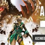 Key art officiel de l'événement Apex Legends Ascended Hunt, Légendes en armure dorée dans une ambiance mystique