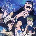 Key visual officiel de Jujutsu Kaisen montrant Yuji Itadori et le casting principal