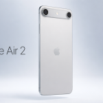 Rendu concept de l'iPhone Air 2 avec sa deuxième caméra exilée de l'autre côté de l'îlot photo