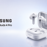 Samsung Galaxy Buds 4 Pro, photo officielle des écouteurs et de leur boîtier de chargement