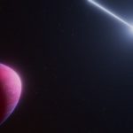 Concept officiel NASA de l'exoplanète en forme de citron PSR J2322-2650b en orbite autour d'un pulsar, observée par James Webb