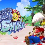 Key art officiel de Super Mario Sunshine, Mario et Peach sur la plage d'Isle Delfino, désormais disponible sur la bibliothèque GameCube Classics de la Switch 2
