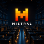 Data centre d'inférence Mistral AI, logo MISTRAL, ambition 1 GW de calcul en Europe