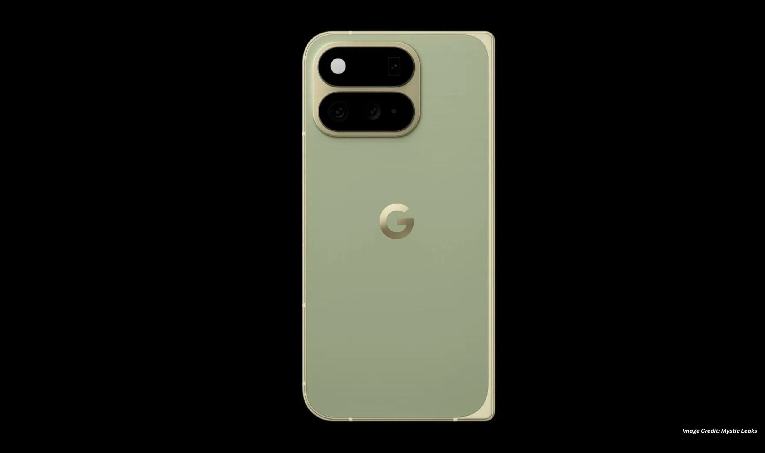 Render leak du Google Pixel 11 Pro en finition vert sauge (Mystic Leaks)