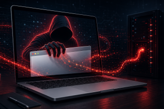 Concept illustrant le malware macOS AmnesiaStealer qui détourne les sessions Chromium