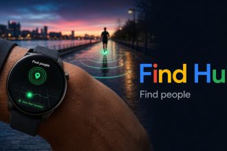 Find Hub sur Wear OS : montre connectée en balise GPS, fonction Find people suivie d'un coureur en temps réel