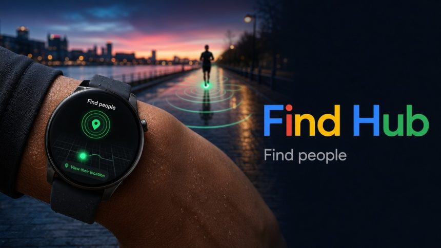Find Hub sur Wear OS : montre connectée en balise GPS, fonction Find people suivie d'un coureur en temps réel