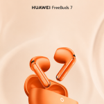 Écouteurs Huawei FreeBuds 7 en coloris Sunlight Orange, annoncés officiellement pour un lancement en septembre