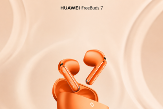 Écouteurs Huawei FreeBuds 7 en coloris Sunlight Orange, annoncés officiellement pour un lancement en septembre
