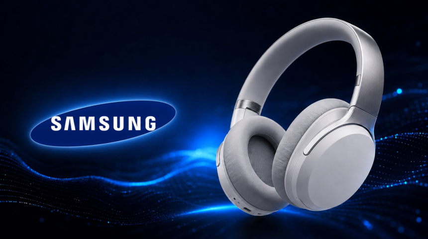 Samsung Galaxy H1, premier casque over-ear de Samsung - rendu concept avec logo Samsung