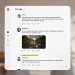 Application Threads en app native sur les casques Meta Quest, interface flottante en réalité mixte