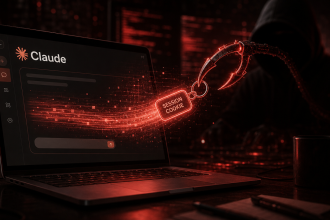 Concept de cybersécurité : un infostealer arrache le cookie de session de l'interface Claude d'Anthropic, illustration du vol de sessions et des comptes vidés