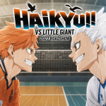 Haikyu!! VS Le Petit Géant, key art du second film : Hinata Shoyo de Karasuno face à Hoshiumi Korai de Kamomedai, sortie 2027