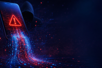 Rendu concept : fuite de données et cyberattaque dopée par l'IA en 2026