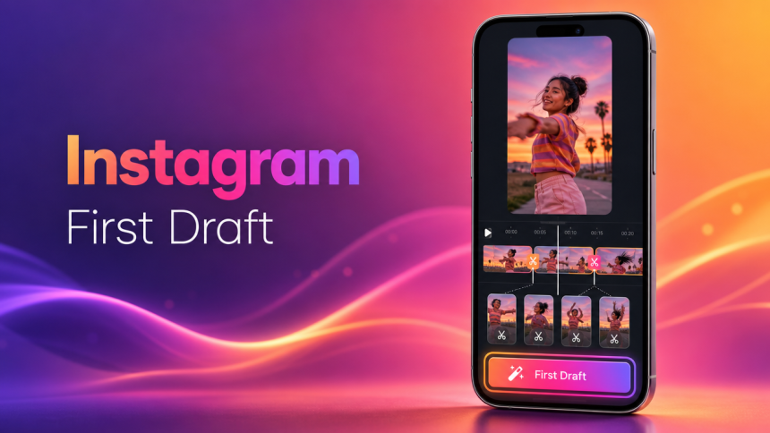 Instagram First Draft, l'outil qui découpe automatiquement les clips vidéo en Reels prêts à publier