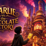 Key art concept de Charlie vs. the Chocolate Factory, le film d'animation Netflix de 2027 avec Taika Waititi en Willy Wonka