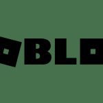 Logo officiel Roblox, le logo noir sur fond vert