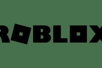 Logo officiel Roblox, le logo noir sur fond vert