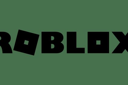 Logo officiel Roblox, le logo noir sur fond vert