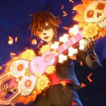 Key art officiel de la série anime Kingdom Hearts commandée par Disney+ et Disney Channel, montrant Sora armé de sa Keyblade aux motifs de sucre et de soucis, en écho au monde Coco.