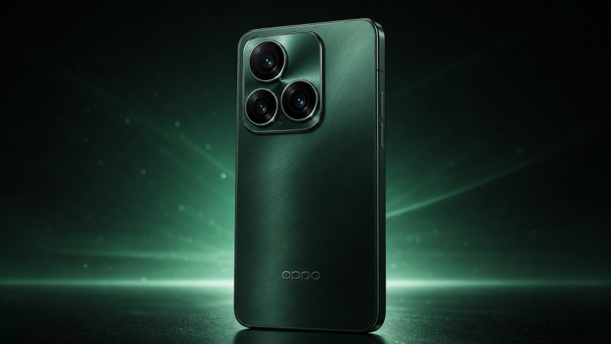 Oppo Find X10 Pro Max vu de dos avec son triple capteur photo de 200 MP, rendu concept