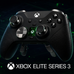 Rendu concept de la manette Xbox Elite Series 3 avec un écran intégré sur la face avant