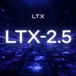 Logo LTX avec le nom du modèle 2.5, world model vidéo open weights