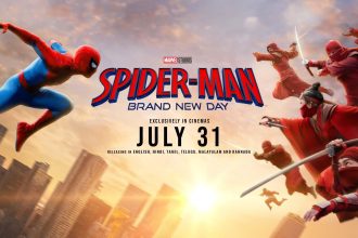 Affiche officielle de Spider-Man: Brand New Day, Tom Holland de retour dans le rôle de Peter Parker.